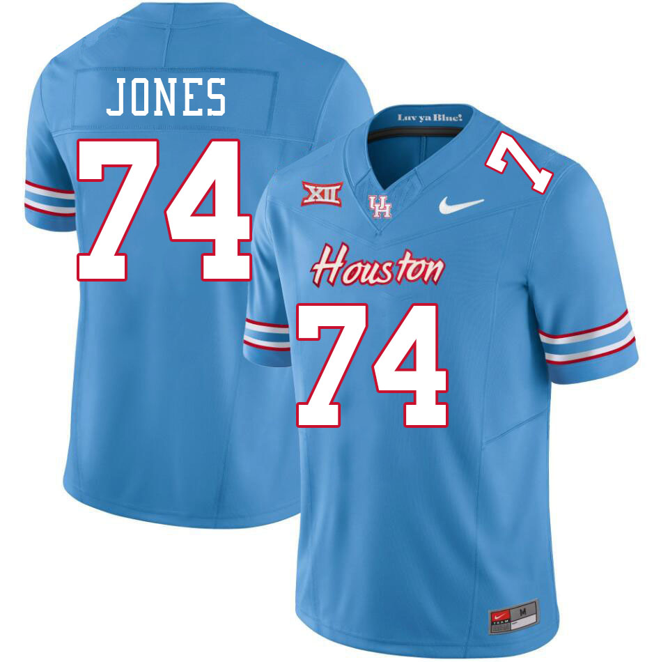 Josh Jones Houston Jersey,Houston Cougars #74 Josh Jones Jersey Youth College Uniforms-Oilers